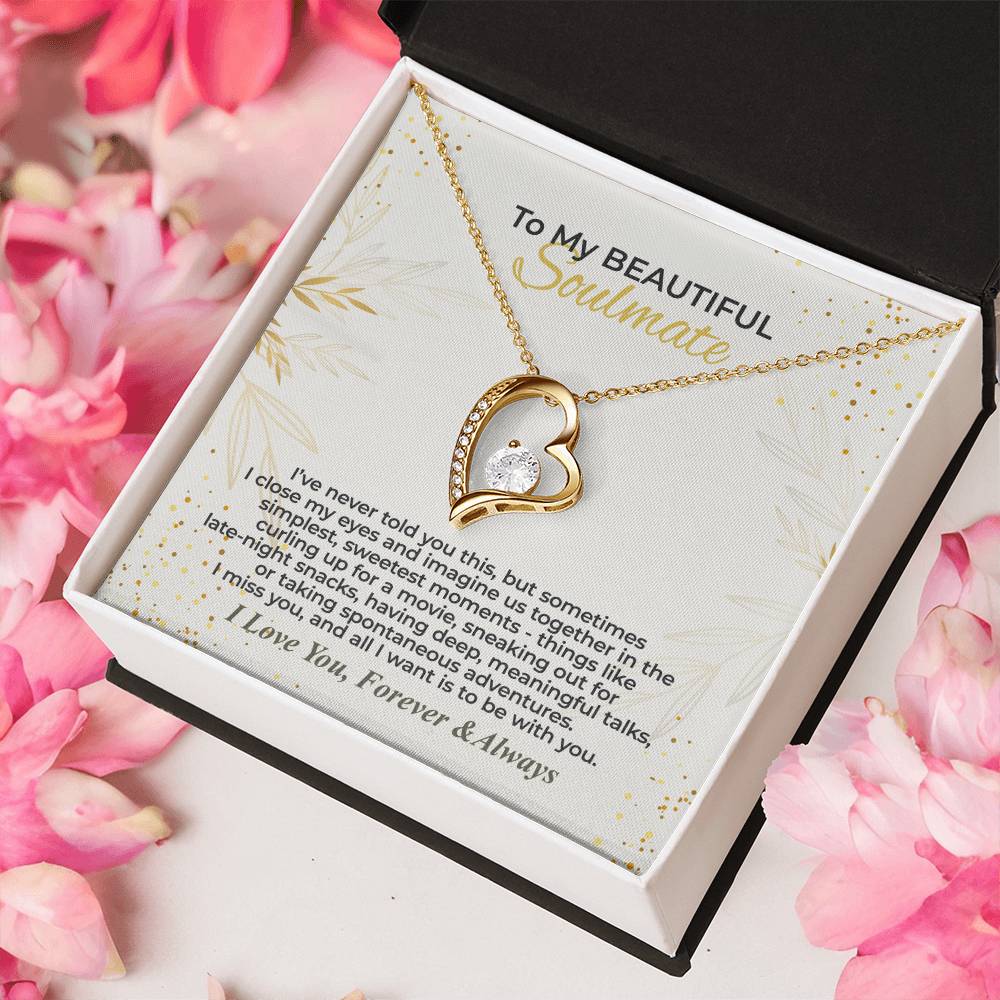 To My Soulmate - I Miss You - Forever Love Necklace Gift Set - WFL28.3