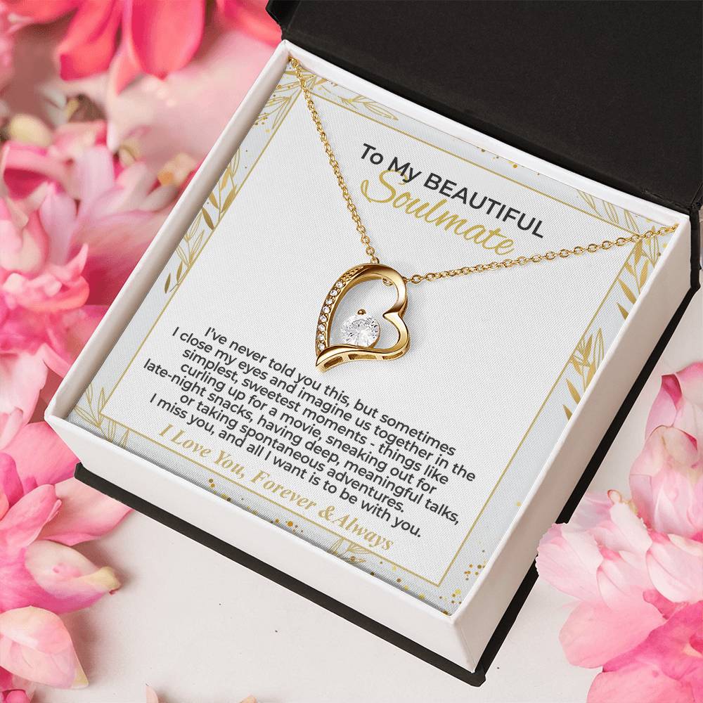 To My Soulmate - I Miss You - Forever Love Necklace Gift Set - WFL28.2