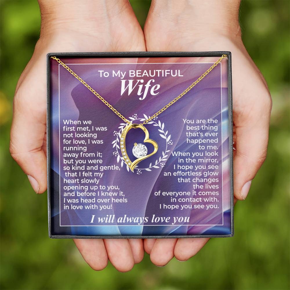 To My Wife – When We First Met - Necklace Gift Set – WFL29.3