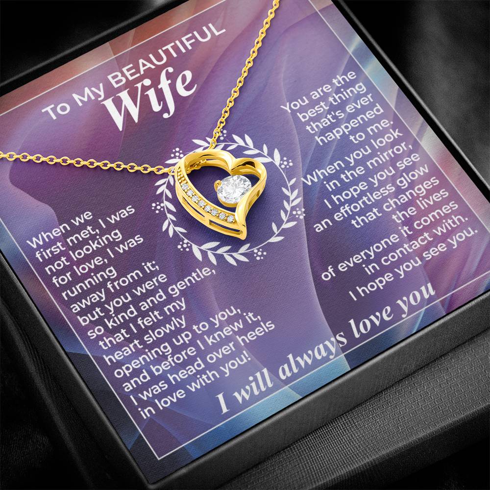 To My Wife – When We First Met - Necklace Gift Set – WFL29.3