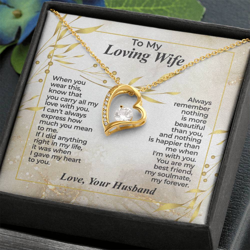 To My Wife – You Carry All My Love - Necklace Gift Set – WFL30.3