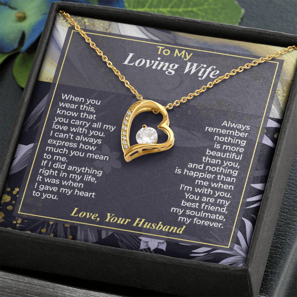 To My Wife – You Carry All My Love - Necklace Gift Set – WFL30.2