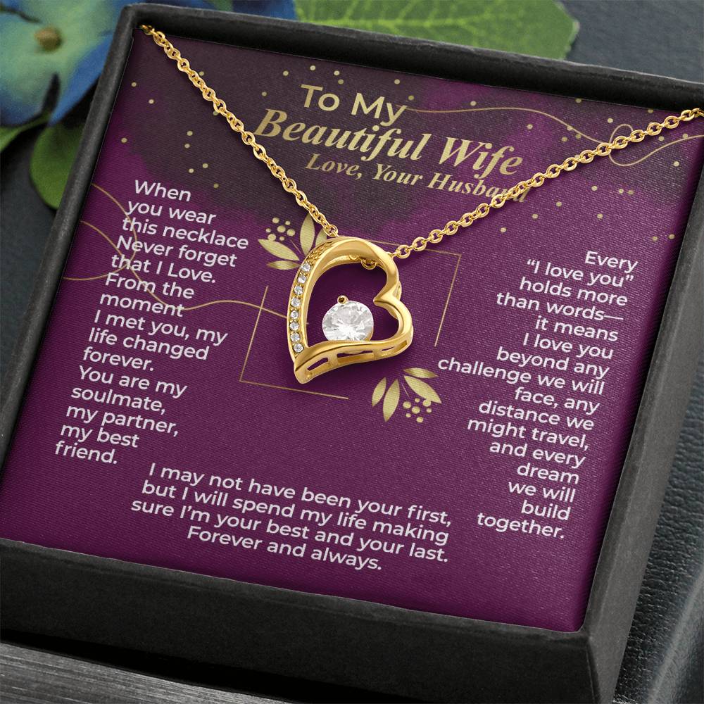 To My Wife – Never Forget that I Love You - Necklace Gift Set – WFL31