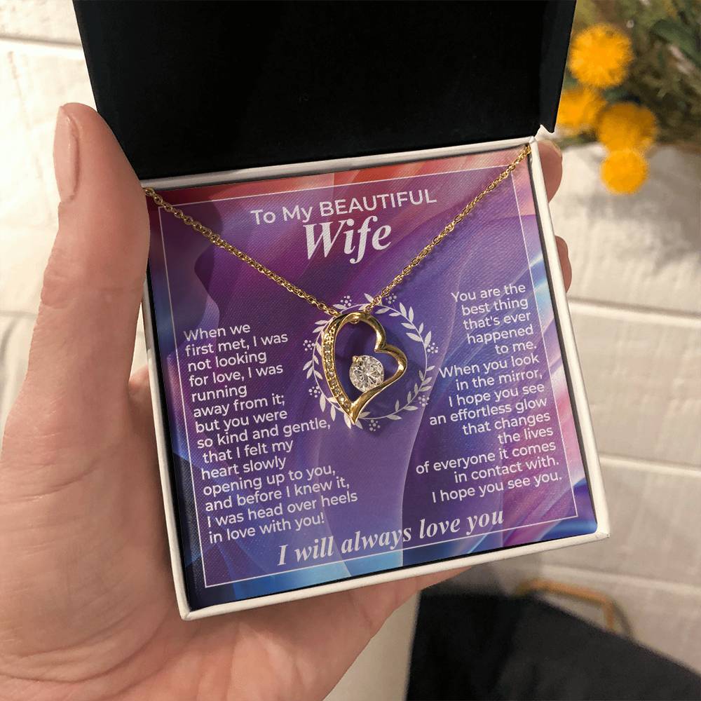 To My Wife – When We First Met - Necklace Gift Set – WFL29.3